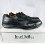 Мъжки обувки Josef Seibel, Естествена кожa, Размер 50, Широки, Черни, Нови, снимка 3