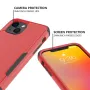 Удароустойчив калъф Shock-Proof за iPhone 13 mini, Червено и Черно, снимка 3