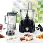 НОВ Кухненски робот Heinner Cookery Chef HFP-1000BK, 1000W, Влкючени мелница и приставка блендер, Ка, снимка 4