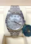 Rolex Datejust 36mm Steel Silver Dial Star-Shaped Diamond Automatic Дамски Различни Варианти, снимка 13