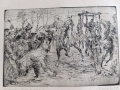 Много стара гравюра, подписана., снимка 1