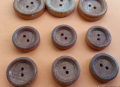 стари дървени копчета , снимка 1 - Други ценни предмети - 16063238