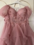 Елегантна розова рокля – като нова, носена само веднъж, снимка 2