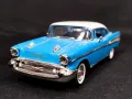 1/43 МЕТАЛНА КОЛИЧКА МАЩАБЕН МОДЕЛ 1957 CHEVROLET BEL AIR ERTL, снимка 1