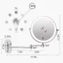 НОВО! LED Двустранно LED огледало 1X/10X, презареждаща батерия, снимка 2