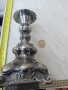 Фламандски свещник,19век,маркиран, арт нуво, посребрен, Ррр!, снимка 13