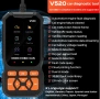  OBD2 скенер диагностика за автомобили V520, снимка 3