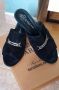 Дарис Daris черни велурени , снимка 1 - Дамски обувки на ток - 45268197