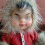Винтидж ескимоска кукла K.Schrickel 10.5 см, снимка 10