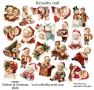 Изрязани елементи от картон Children at Christmas 21 бр - R090, снимка 2