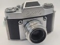 Exa II лентов фотоапарат carl zeiss jena t 1:2,8 f50 ihagee, снимка 13