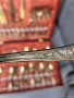 Продавам стар посребрен сервиз има и златна баня, снимка 3