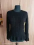 Черен модерен пуловер, снимка 5