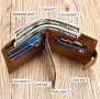 Мъжки модерни, обемни и защитени кожени портфейли в черно/кафявата гама!, снимка 13