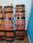 Красиви стенни закачалки от автентични реставрирани бъчви с ръчно ковано желязо , снимка 14
