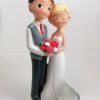 Фигурка Младоженци Сладурски 😁, снимка 1 - Подаръци за сватба - 45512974