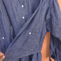 Винтидж ретро соц. дамска дънкова риза Левент 80-те (L/XL) 170 , снимка 5 - Ризи - 45388304