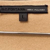 Копринена блуза тип тениска G.C. FONTANA MODA ITALIANA , снимка 2 - Корсети, бюстиета, топове - 45130541