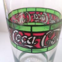 Чаша Кока-Кола, тип Тифани, снимка 2 - Чаши - 45384687