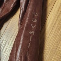 Дамско дълго кожено манто Roberto Cavalli S размер оригинално, снимка 5 - Сака - 45325117