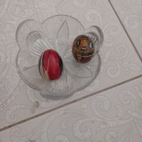 Ретро фруктиера + 2 яйца, снимка 1 - Антикварни и старинни предмети - 45566499