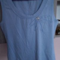 Дамска лятна блузка без ръкав, светло синя., снимка 1 - Тениски - 45168857