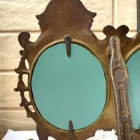 Красиво месингово 2-но огледало от Англия, снимка 11 - Антикварни и старинни предмети - 45543773