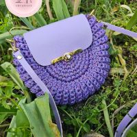 Ръчно плетена дамска чанта модел Орео, снимка 1 - Чанти - 45173522