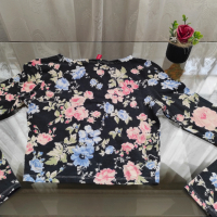Блуза с цветя, снимка 2 - Блузи с дълъг ръкав и пуловери - 45059938