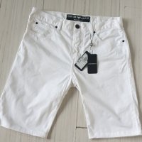 Emporio Armani Stretch Cotton Short Mens Size 34 НОВО! ОРИГИНАЛ! Мъжки Къси Дънкови Панталони!, снимка 10 - Къси панталони - 45573270