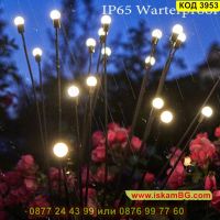 Водоустойчиви декоративни лампички за градина Светулки със соларен панел - КОД 3953, снимка 11 - Лед осветление - 45465238