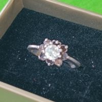 Красив сребърен пръстен с камък , снимка 4 - Пръстени - 45469232