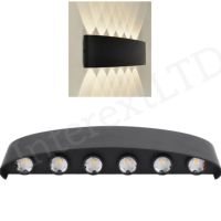 LED стенна алуминиева лампа, снимка 1 - Лампи за стена - 45423271