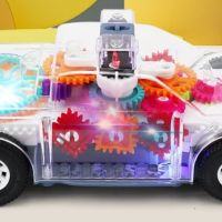 Музикална и светеща, прозрачна, полицейска кола играчка за деца, снимка 13 - Музикални играчки - 45699989