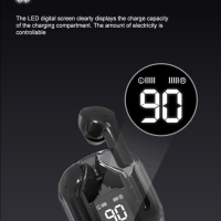 VEHOP Power Ultrapods TWS Earbud, Bluetooth слушалки с дисплей, прозрачен дизайн, 30 часа възпроизве, снимка 8 - Bluetooth слушалки - 45009520