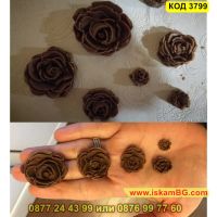 Силиконов молд със 7 различни форми на рози - КОД 3799, снимка 5 - Форми - 45131705