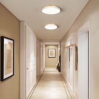 Плафон Vikaey 30 см, бял, LED лампа за спалня, кухня, хол, коридор, антре 4000K 24W, снимка 7 - Лед осветление - 45745643