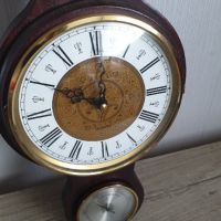 Дървен термометър,барометър,часовник и влагометър, снимка 7 - Антикварни и старинни предмети - 45296431