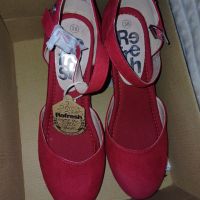 Лятно сабо в червено, снимка 5 - Дамски ежедневни обувки - 45359920