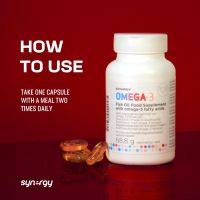 Synergy Omega-3 Добавка с рибено масло за здраве на сърцето, мозъка и очите, 1000mg, 60 капсули, снимка 6 - Хранителни добавки - 45483153