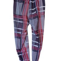 Дамски кариран панталон, Многоцветен, 100% полиестер, 99х49 см, XL, снимка 2 - Панталони - 45485275