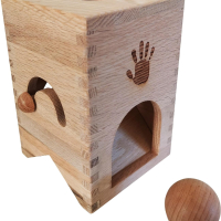  Дървена кутия за сортиране образователна играчка Монтесори за малки деца, снимка 2 - Образователни игри - 44975765