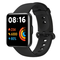 НОВ неразпечатан Смарт часовник Xiaomi Redmi Watch 2 Lite, Черен, снимка 1 - Друга електроника - 45037321