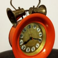 Стар механичен будилник, настолен часовник, снимка 8 - Антикварни и старинни предмети - 45141805