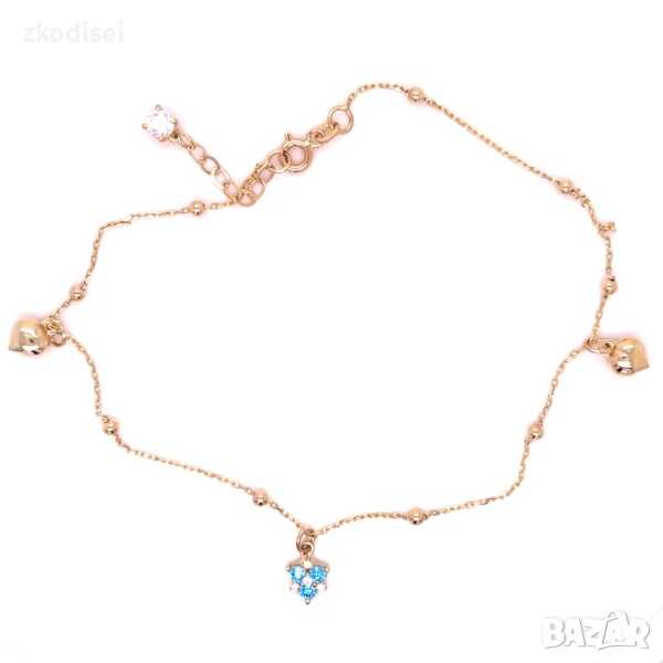 Златна дамска гривна за крак 2,75гр. 27,0см. 14кр. проба:585 модел:32238-6, снимка 1