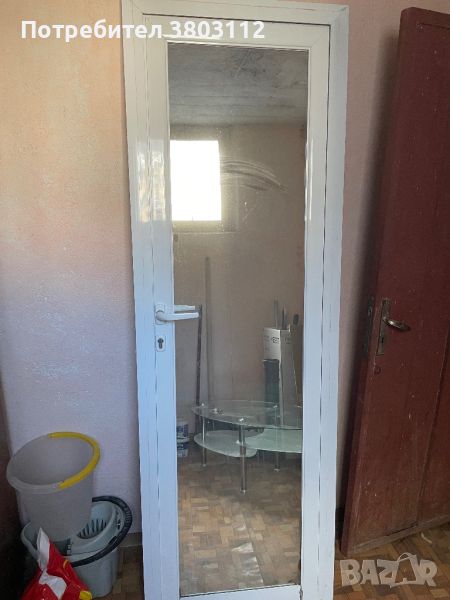Алуминиева врата за баня с огледало , снимка 1
