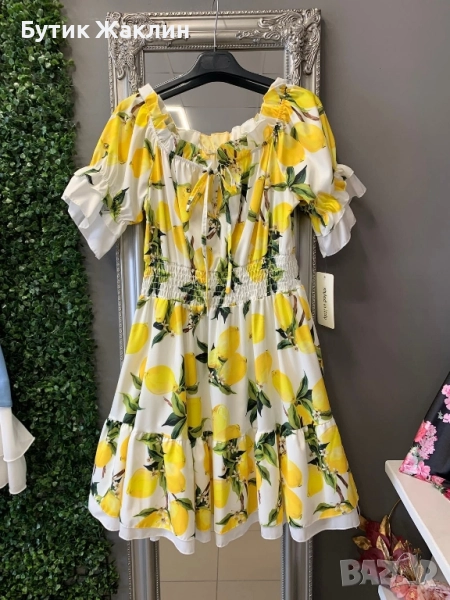 🍋Дамска рокля с лимони🍋, снимка 1