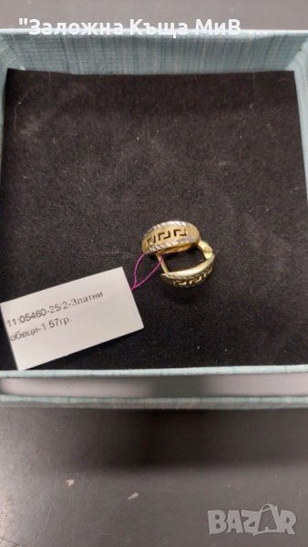 Дамски Златни обеци 1.57гр, снимка 1