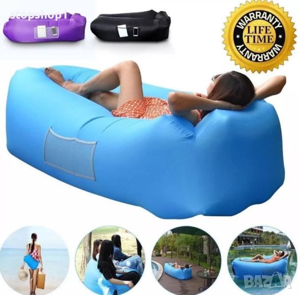 Самонадуваемо водоустойчиво легло Air Bed+ подарък раничка, снимка 1