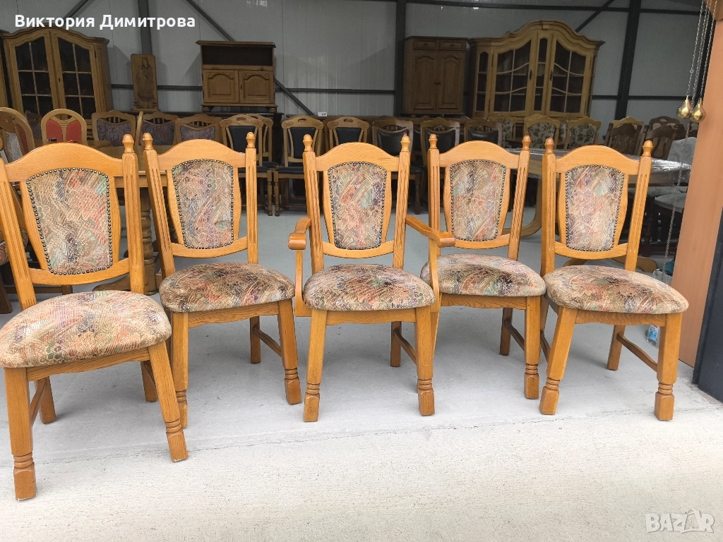 Комплект от 5 трапезни стола , снимка 1